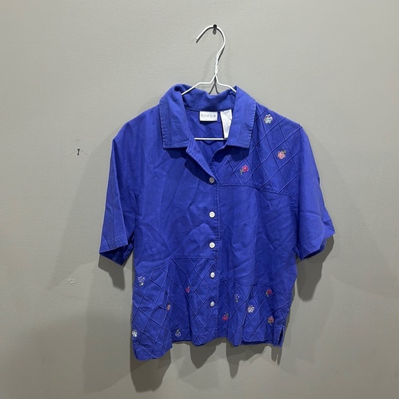 NWOT Koret Royal Blue Shirt size M - Picture 4 of 4